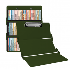 WhiteCoat Clipboard® Trifold - Army Green Neonatal Edition